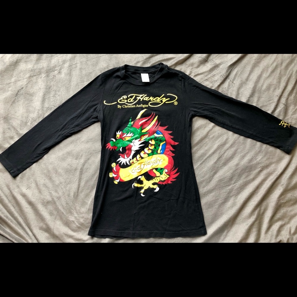 Ed Hardy 3/4 Sleeve T-Shirt